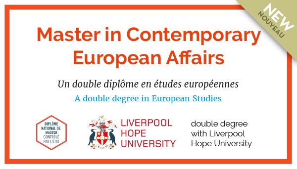[MASTER] Opening : Double degree in European Studies with Liverpool Hope University