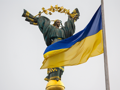 Ukraine Indépendance et Drapeua