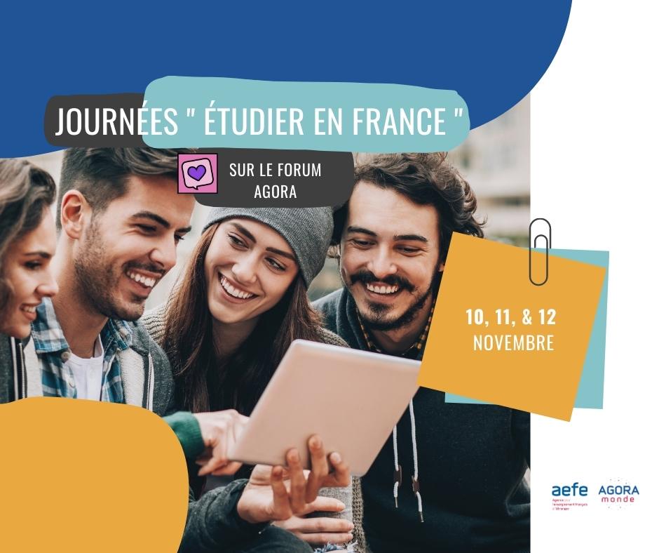 Journées “Étudier en France” sur AGORA Monde